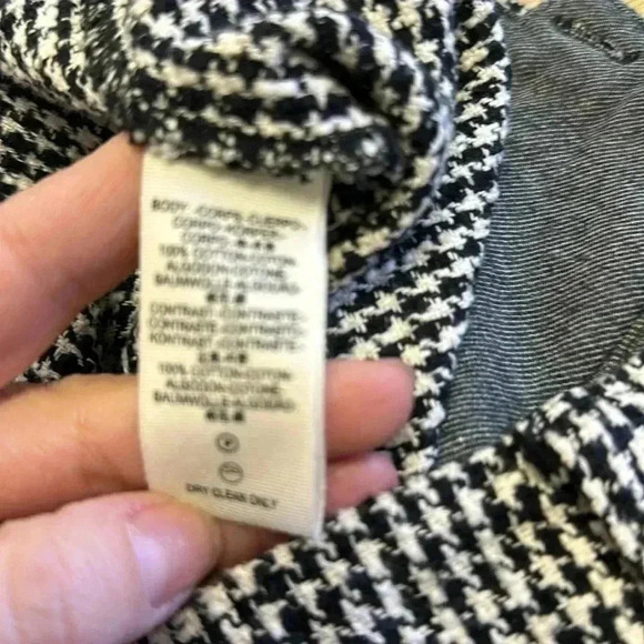 Free People Cotton Tweed  high waisted Pants with fringe on bottom Size 2 - Picture 5 of 9